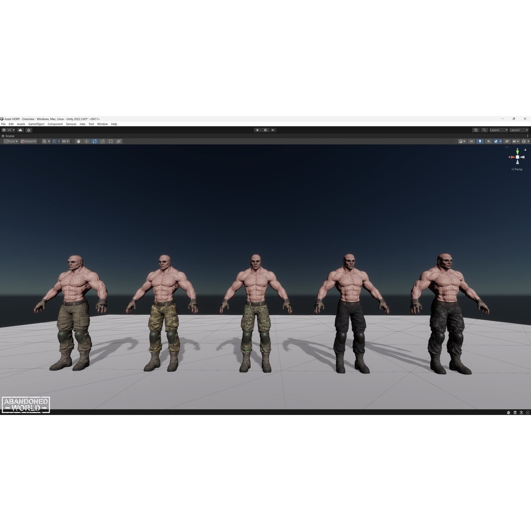 Military Boss 3D Model – Low Poly Game Ready Character for Unity, UE4