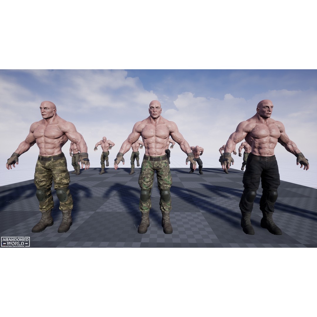 Military Boss 3D Model – Low Poly Game Ready Character for Unity, UE4 - View 20