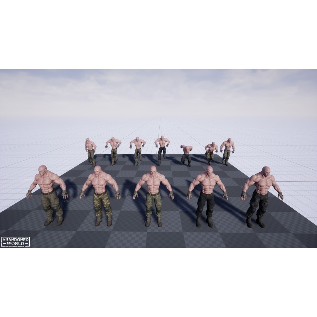 Military Boss 3D Model – Low Poly Game Ready Character for Unity, UE4 - View 21