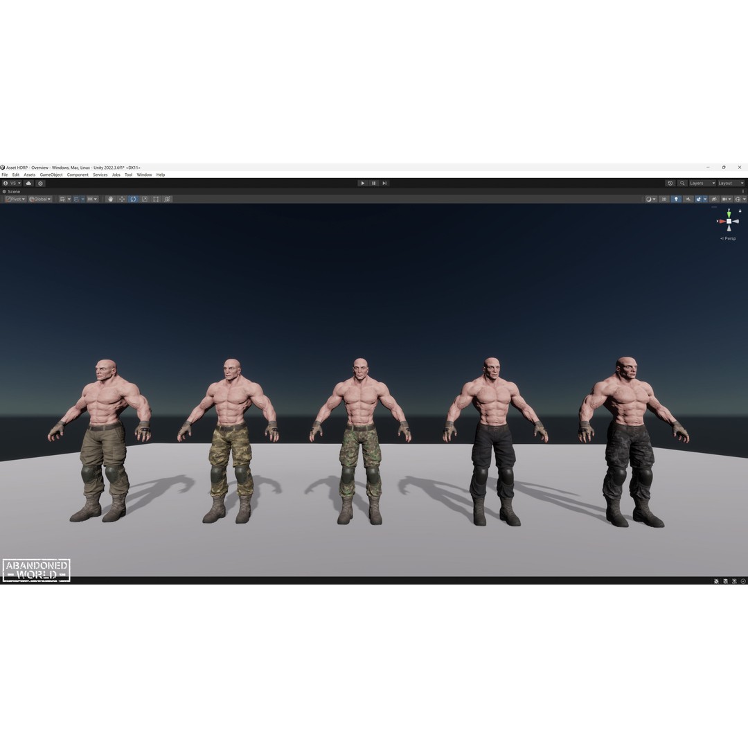 Military Boss 3D Model – Low Poly Game Ready Character for Unity, UE4 - View 24