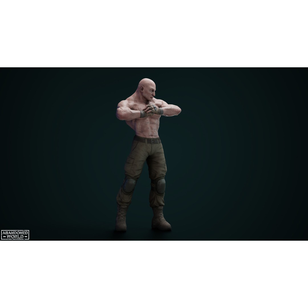 Military Boss 3D Model – Low Poly Game Ready Character for Unity, UE4 - View 3