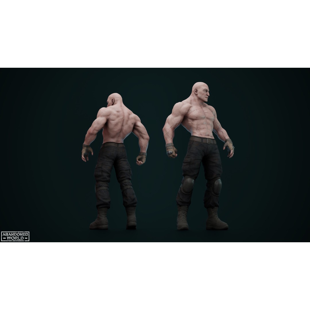 Military Boss 3D Model – Low Poly Game Ready Character for Unity, UE4 - View 7