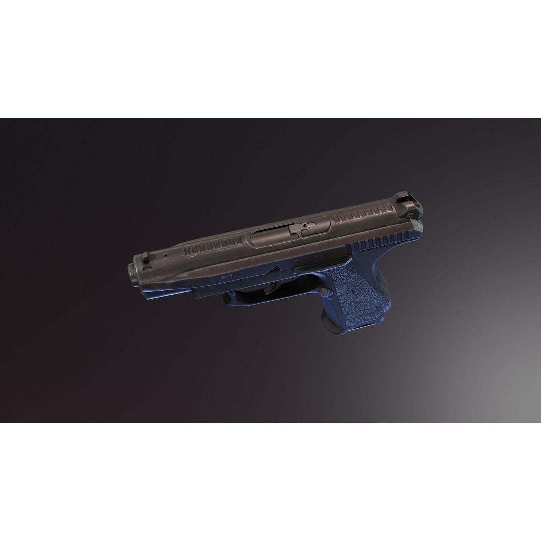GSh 18 Pistol 3D Model – Low Poly Rigged Game Asset, FBX - View 6