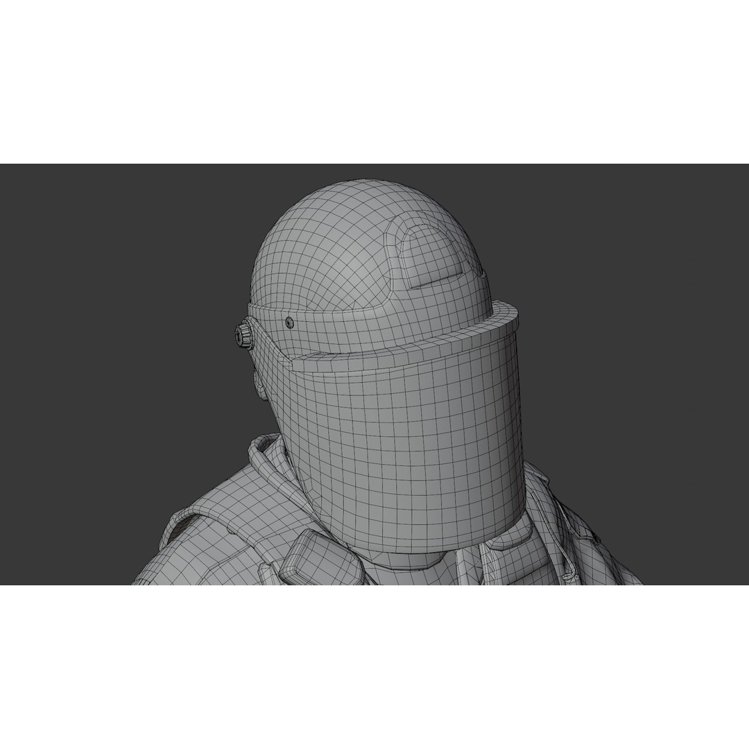Police SWAT 3D Model – Rigged Game-Ready Character, FBX, OBJ - View 35