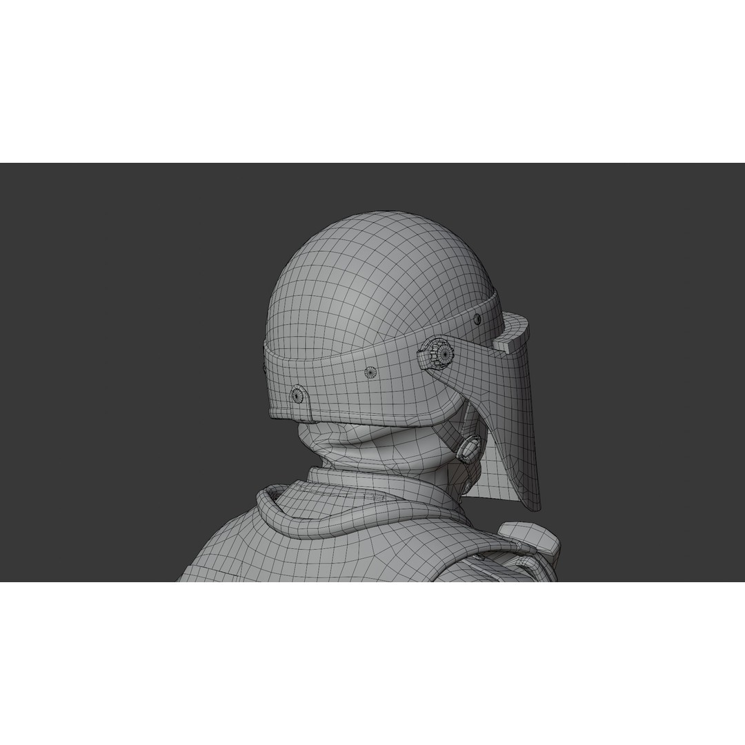 Police SWAT 3D Model – Rigged Game-Ready Character, FBX, OBJ - View 36