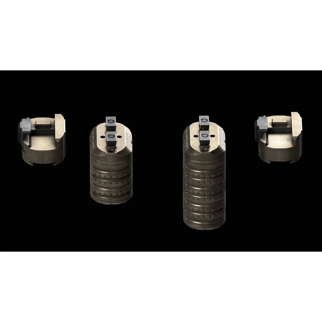 Zero 8 V2 Multi Angle Grip 3D Model – Low Poly Game-Ready Asset, FBX, OBJ - View 13