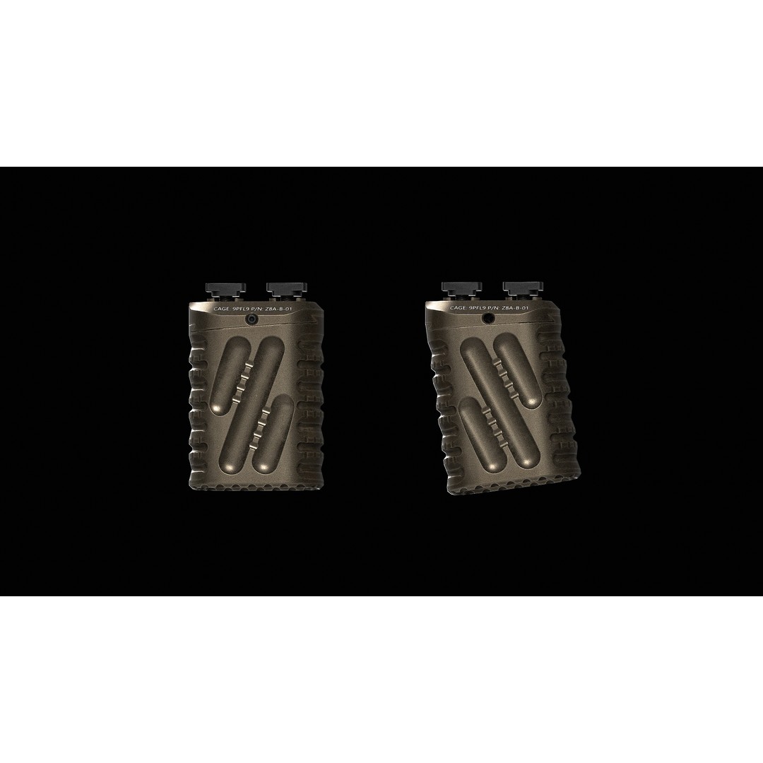 Zero 8 V2 Multi Angle Grip 3D Model – Low Poly Game-Ready Asset, FBX, OBJ - View 14