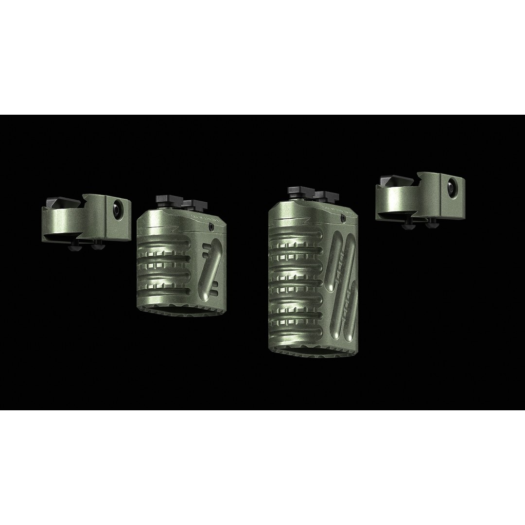Zero 8 V2 Multi Angle Grip 3D Model – Low Poly Game-Ready Asset, FBX, OBJ - View 6
