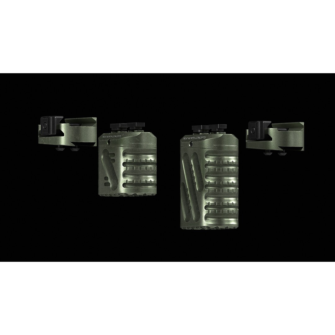 Zero 8 V2 Multi Angle Grip 3D Model – Low Poly Game-Ready Asset, FBX, OBJ - View 9