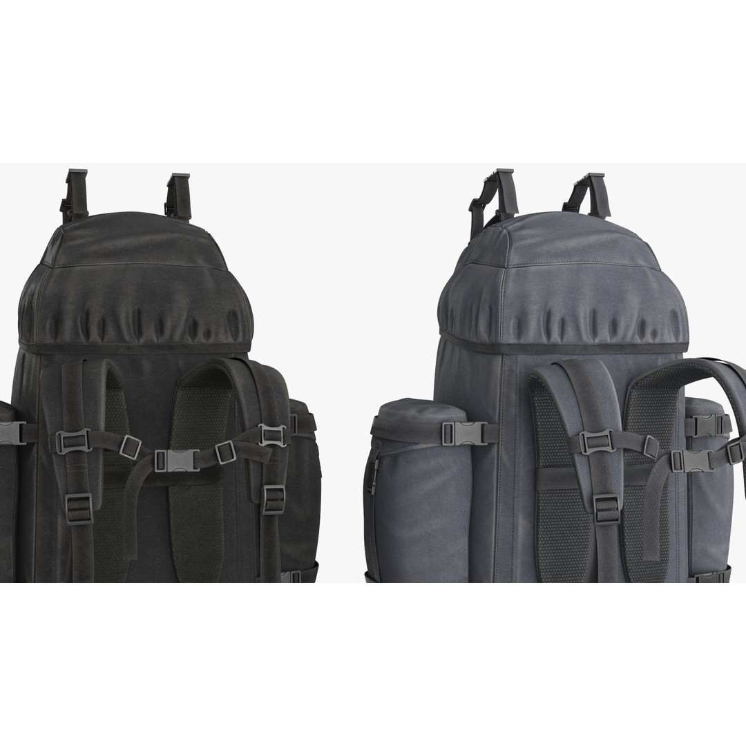 Tactical Military Backpack 3D Model – Low Poly PBR Game Asset, FBX, OBJ - View 28