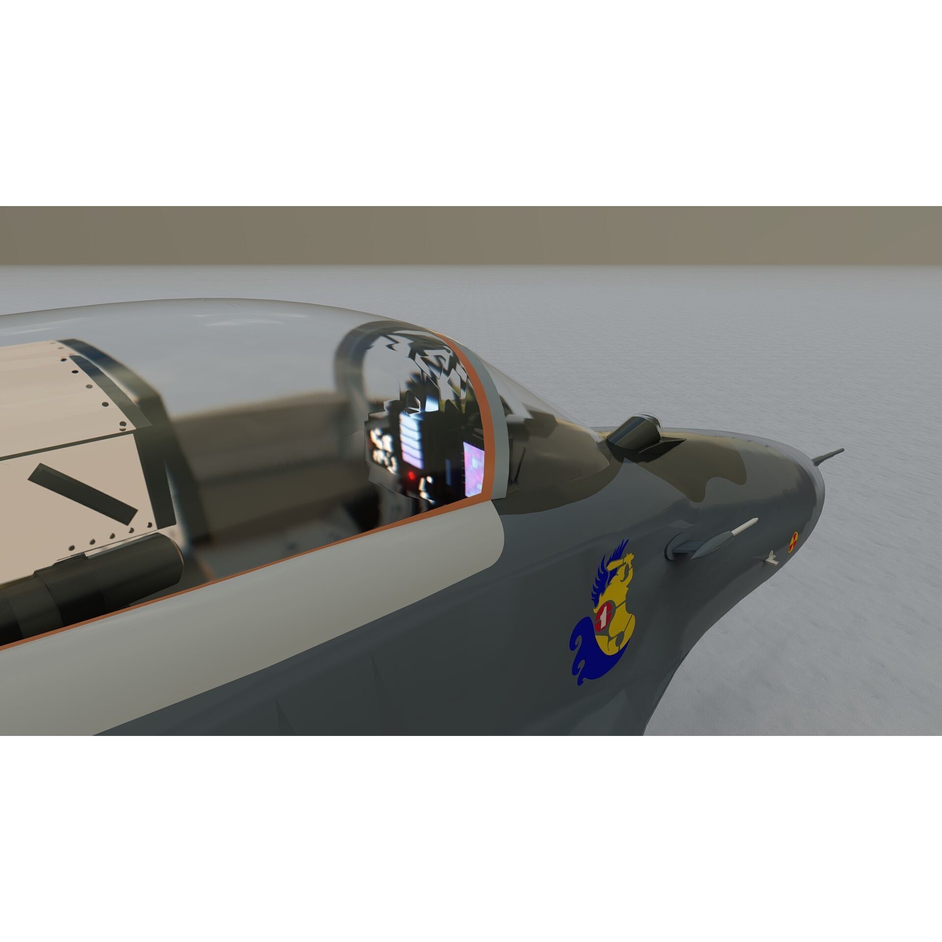 Mig 29 Jet Fighter - Detailed Game-Ready 3D Model - View 20