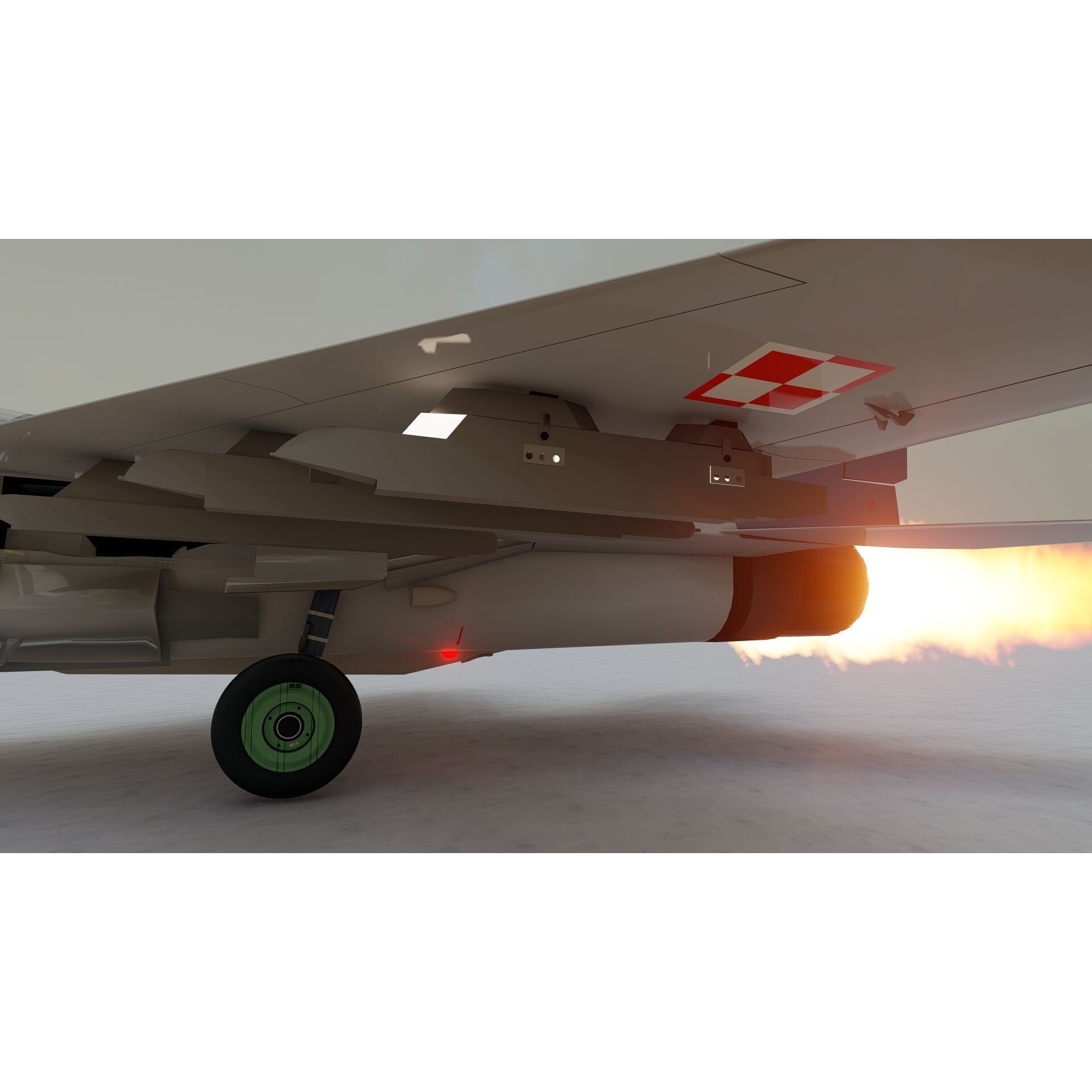 Mig 29 Jet Fighter - Detailed Game-Ready 3D Model - View 22