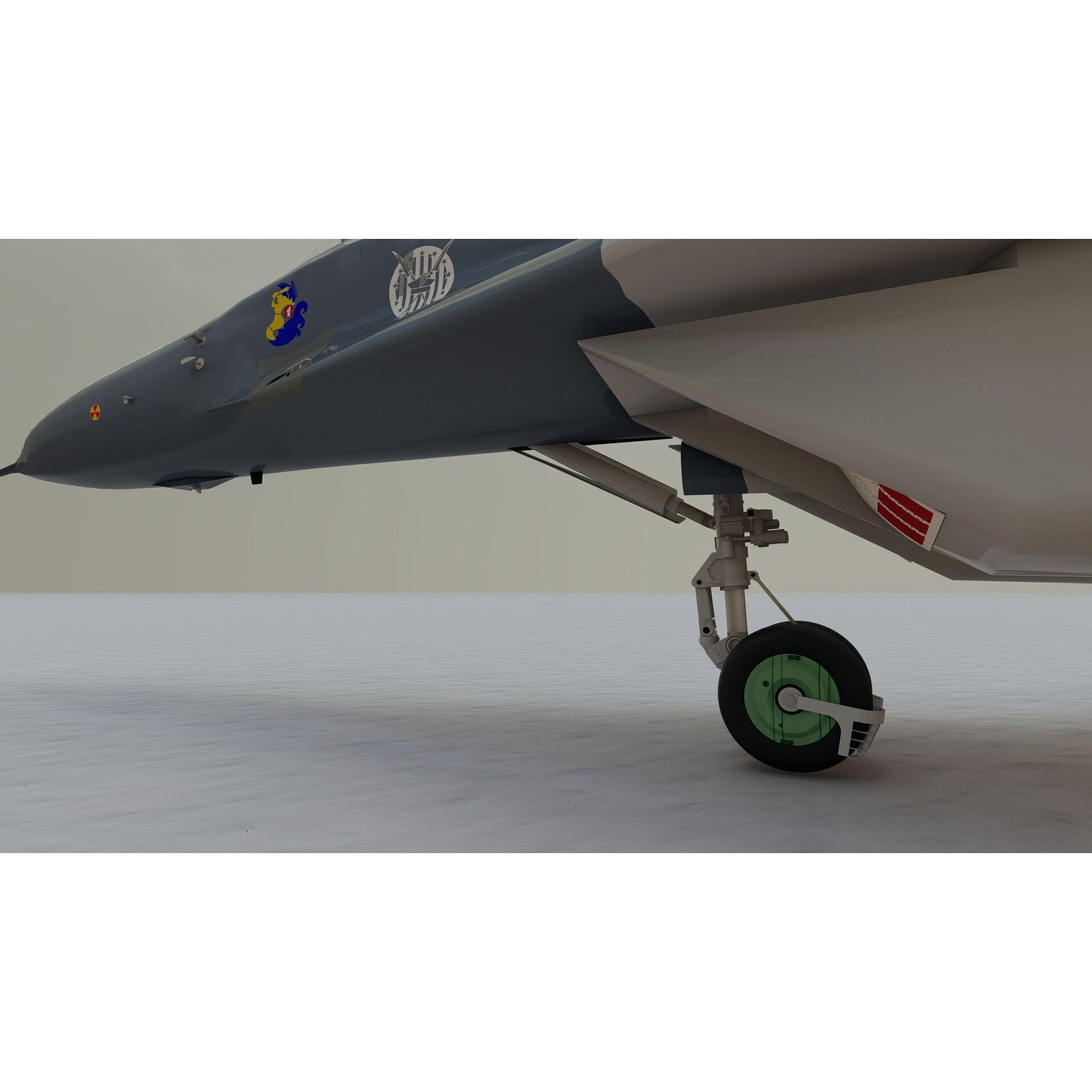 Mig 29 Jet Fighter - Detailed Game-Ready 3D Model - View 23