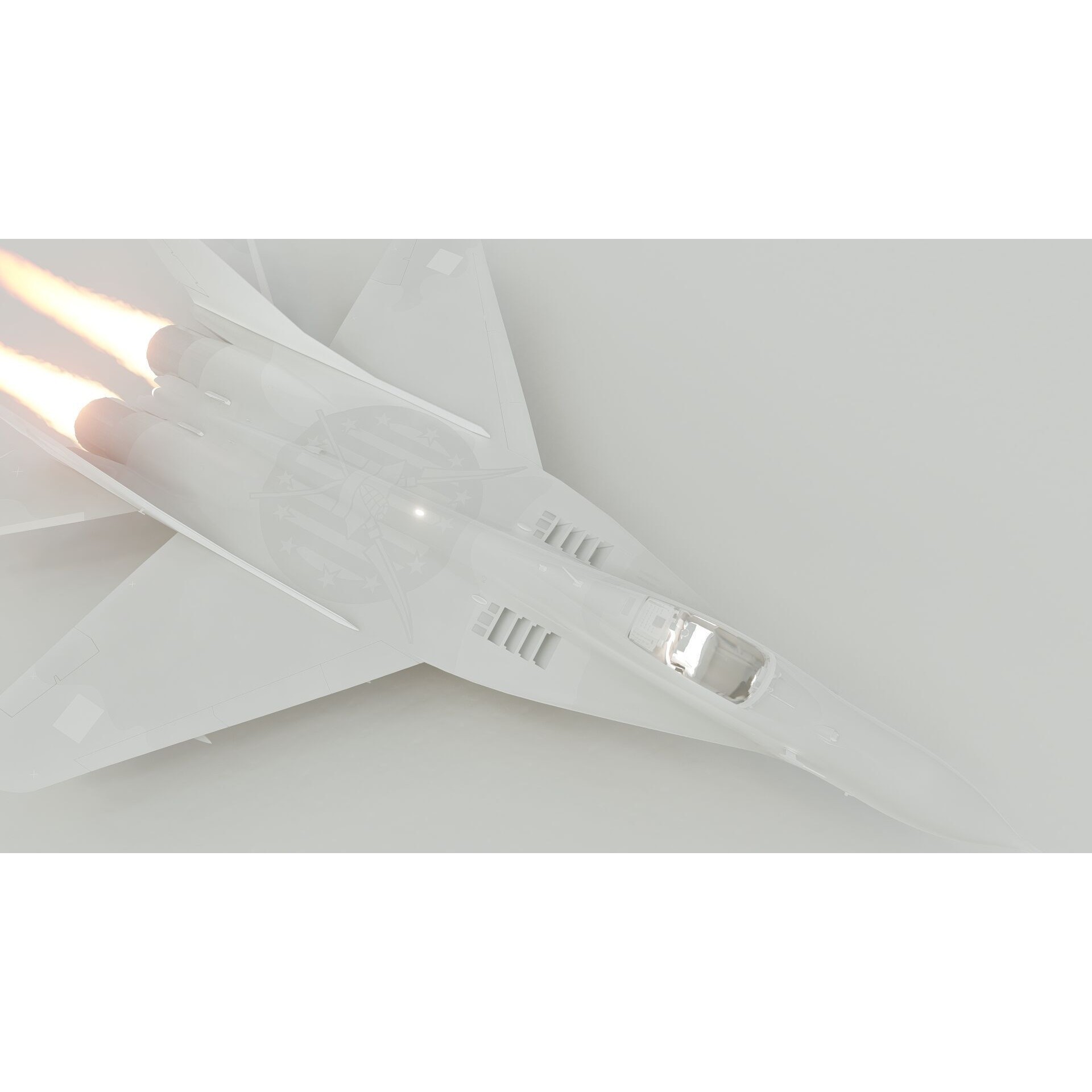 Mig 29 Jet Fighter - Detailed Game-Ready 3D Model - View 27