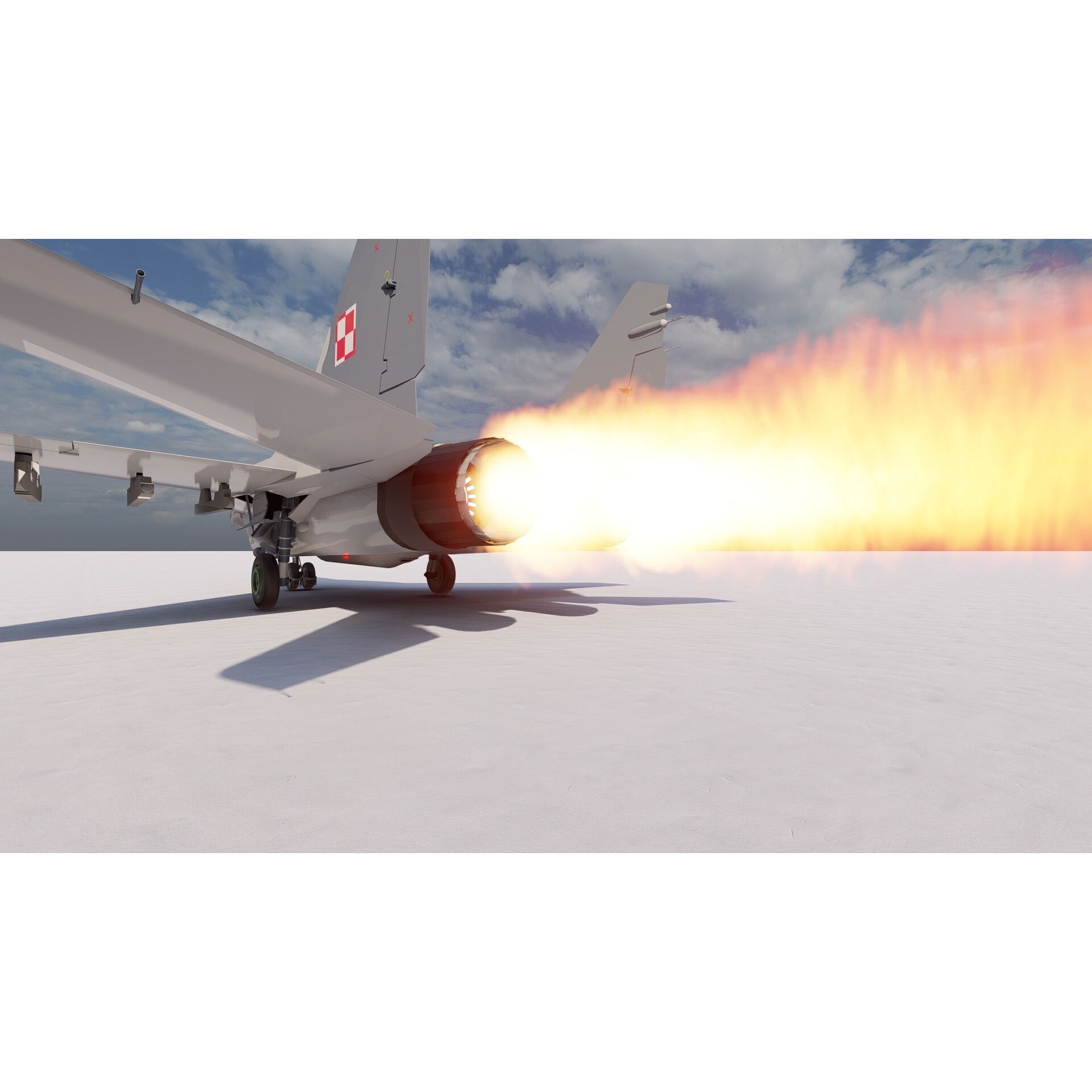 Mig 29 Jet Fighter - Detailed Game-Ready 3D Model - View 7