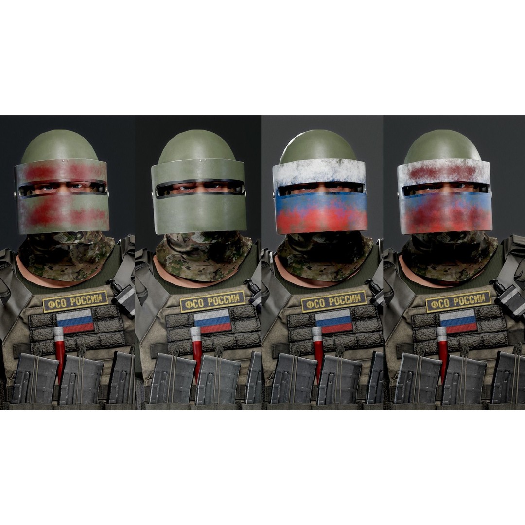 Modular Russian Soldier 3D Model – Low Poly Game Asset, FBX - View 16