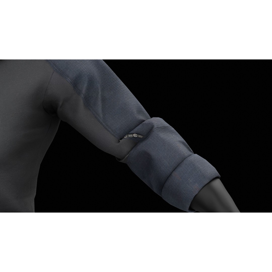 G3 LAC Combat Shirt 3D Model – Low Poly Game-Ready Asset, FBX, OBJ - View 11