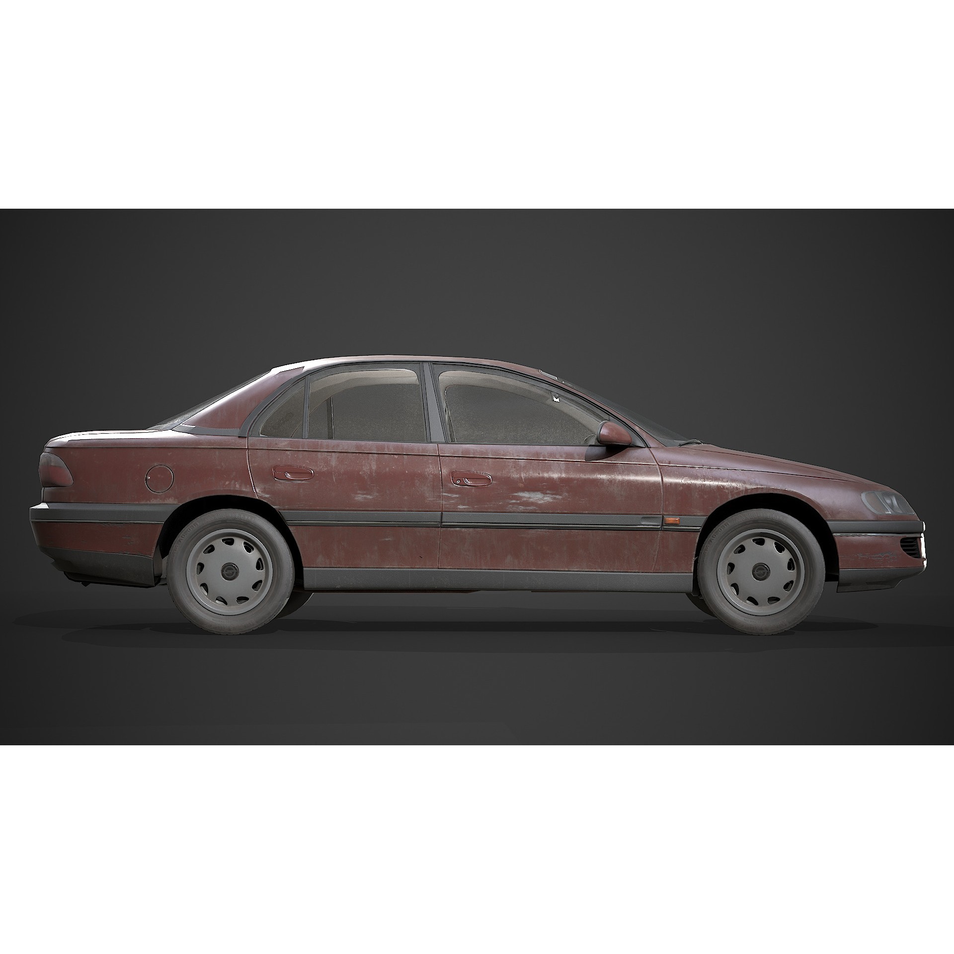 Opel Omega - Low-Poly Game-Ready 3D Model - View 10