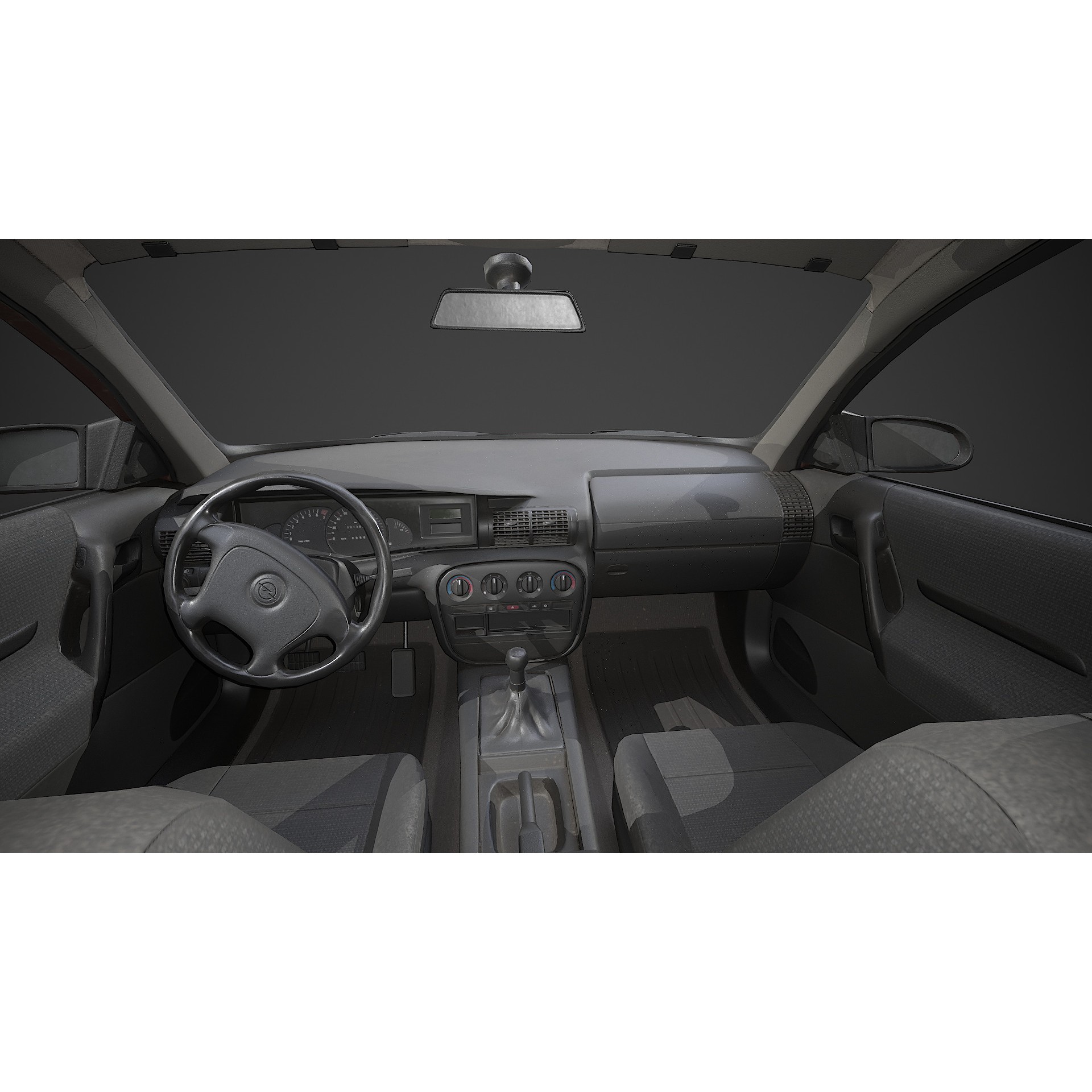 Opel Omega - Low-Poly Game-Ready 3D Model - View 13