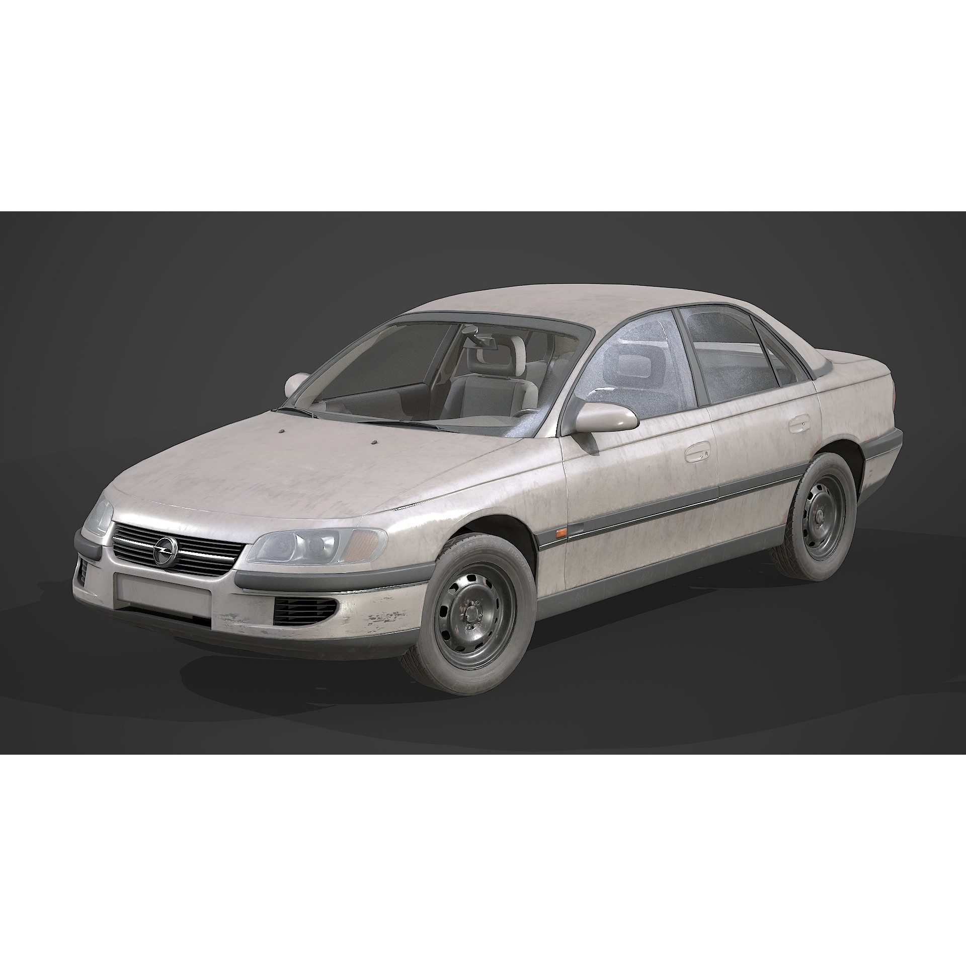 Opel Omega - Low-Poly Game-Ready 3D Model - View 4