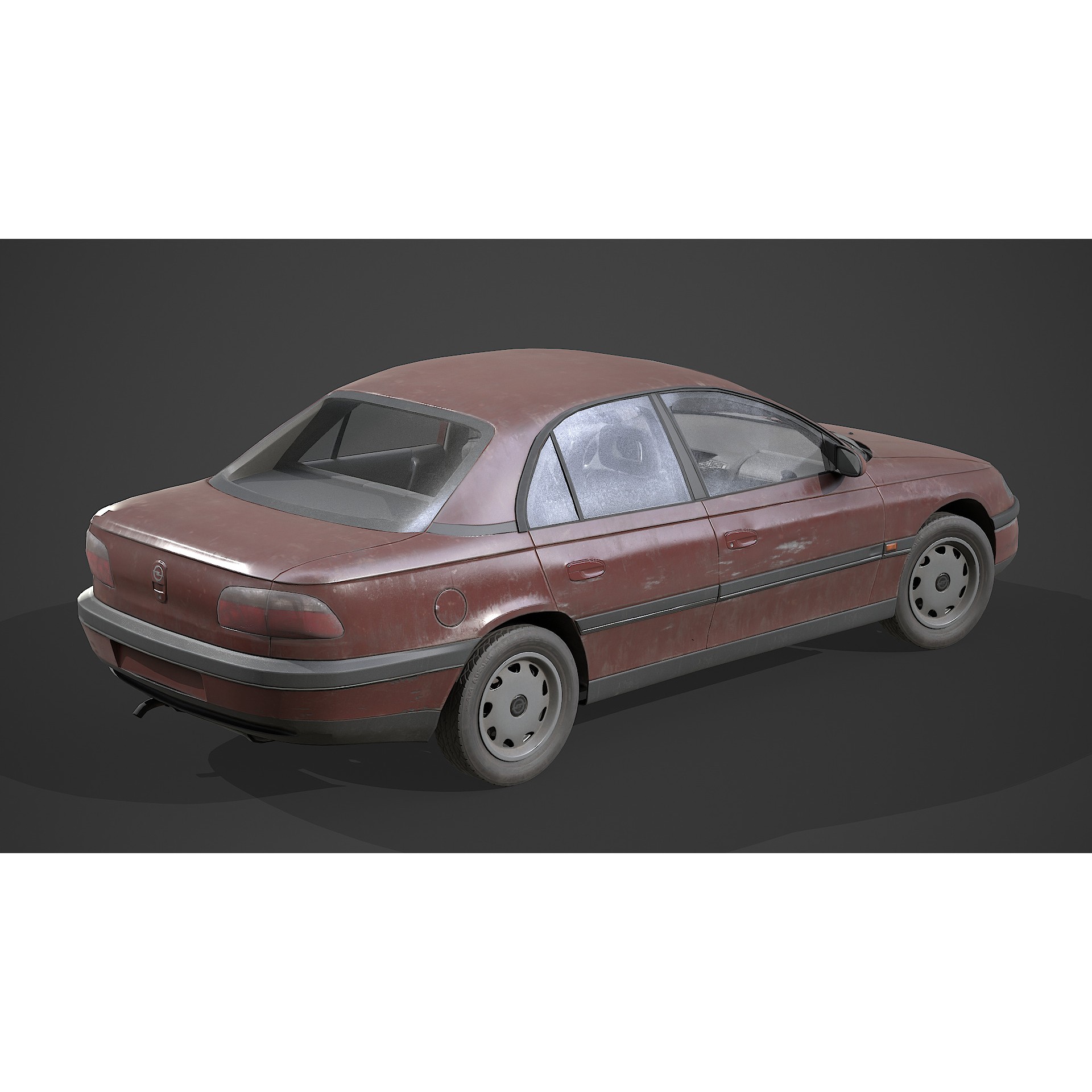 Opel Omega - Low-Poly Game-Ready 3D Model - View 8