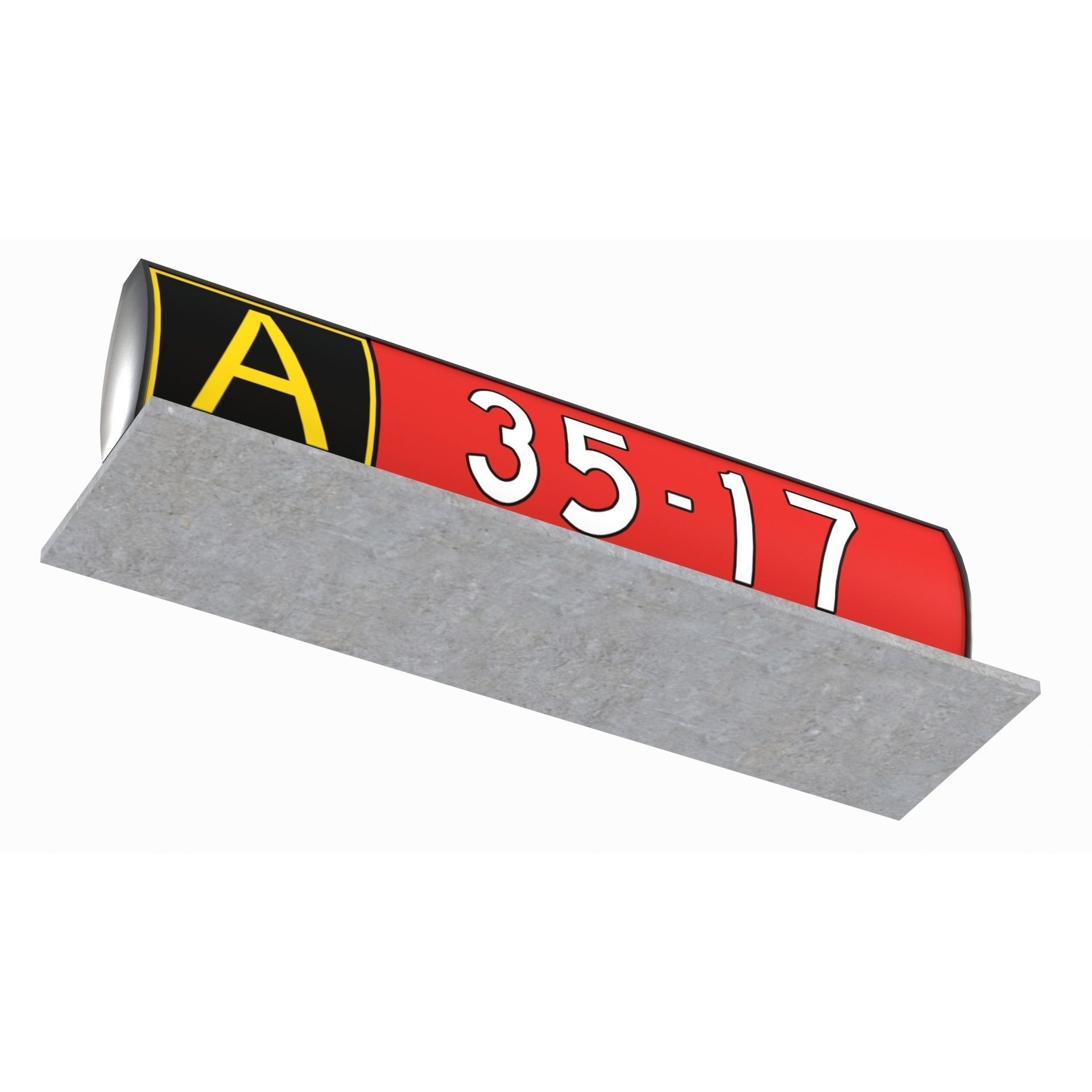 Airport Guidance Signs Pack - Low-Poly Game-Ready 3D Model - View 17