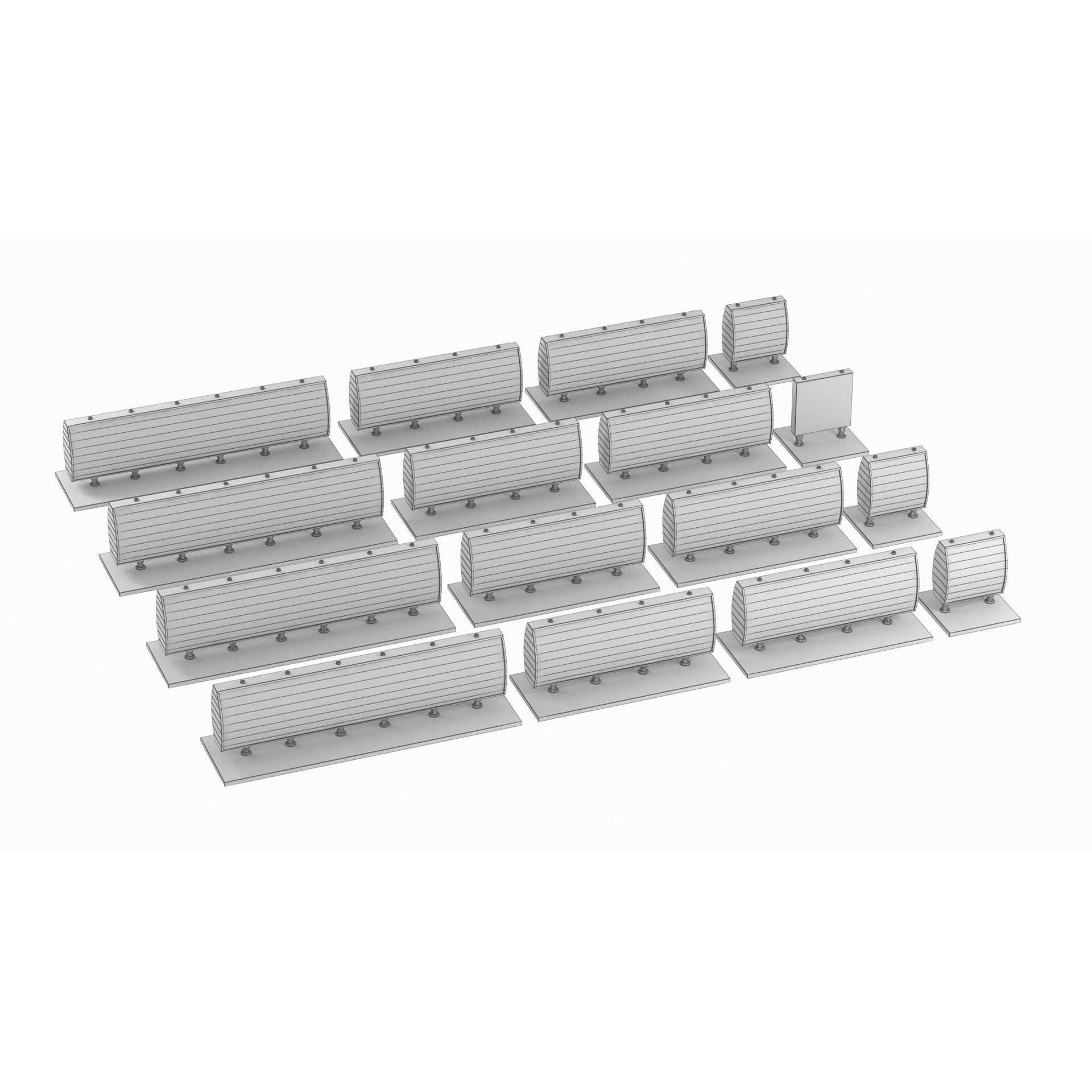 Airport Guidance Signs Pack - Low-Poly Game-Ready 3D Model - View 20