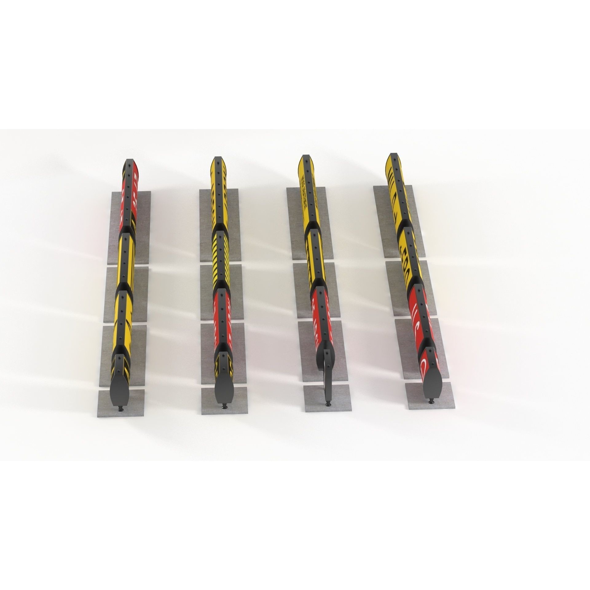 Airport Guidance Signs Pack - Low-Poly Game-Ready 3D Model - View 9