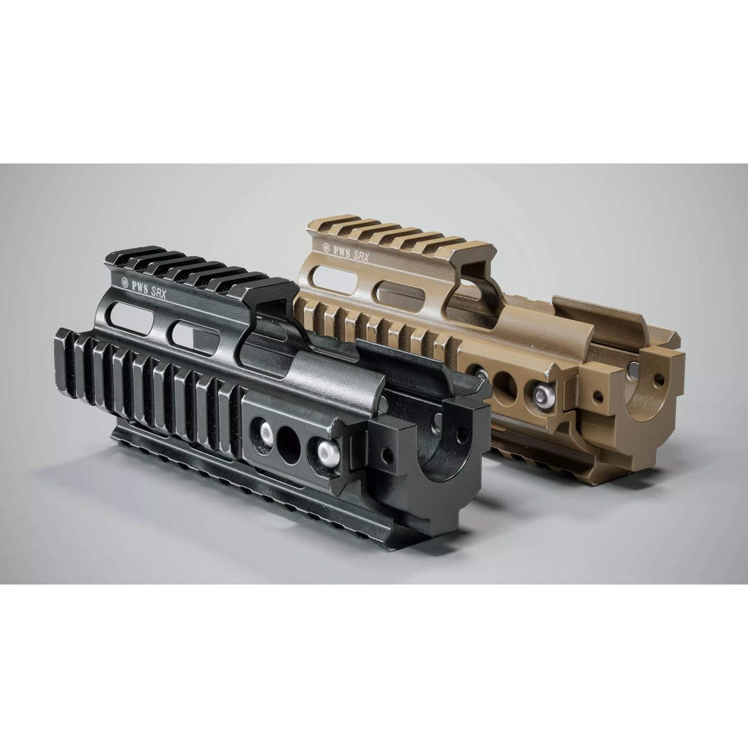 FN SCAR Tactical Handguard 3D Model – Low Poly Game Asset, FBX, PBR - View 11