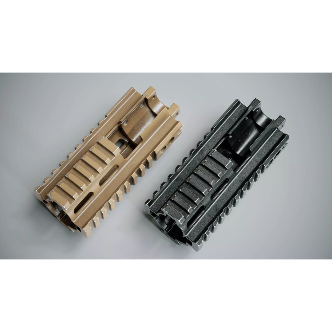 FN SCAR Tactical Handguard 3D Model – Low Poly Game Asset, FBX, PBR - View 4