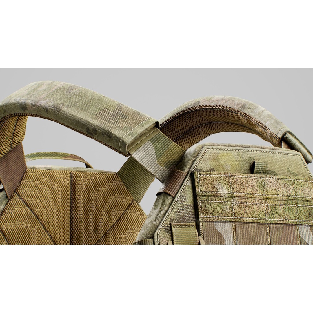 TYR Tactical PICO DSX Assaulter Plate Carrier 3D Model – Low Poly Game Ready FBX - View 6