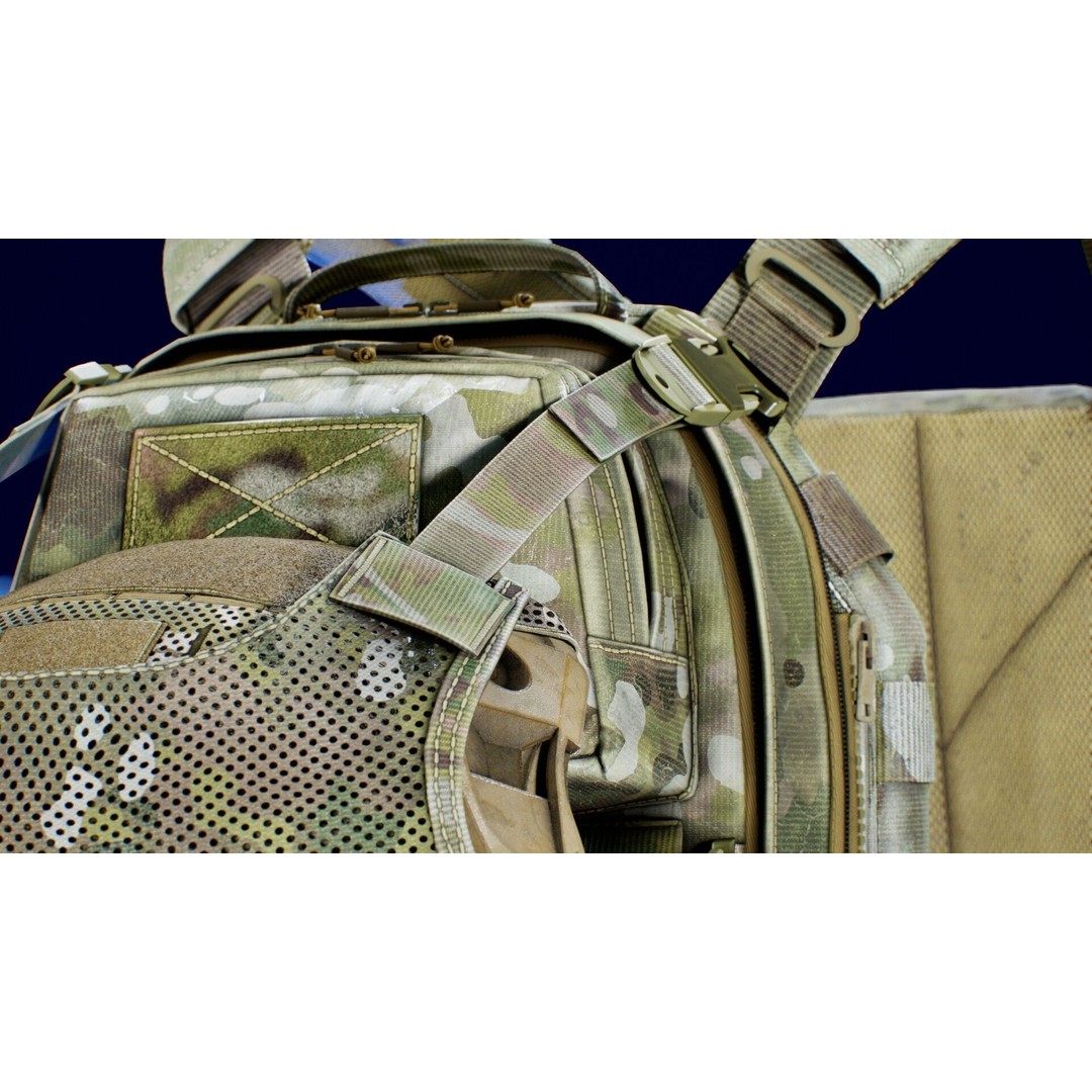 TYR Tactical PICO DSX Assaulter Plate Carrier 3D Model – Low Poly Game Ready FBX - View 8