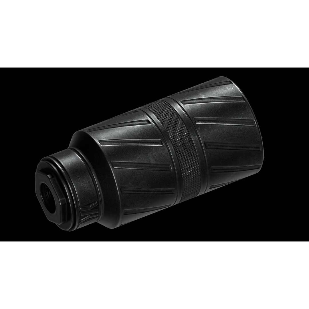 Banish Speed K Silencer 3D Model – Low Poly Game Asset, FBX, PBR - View 5