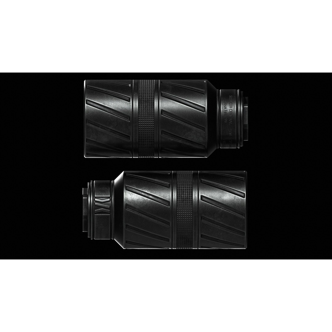 Banish Speed K Silencer 3D Model – Low Poly Game Asset, FBX, PBR - View 8