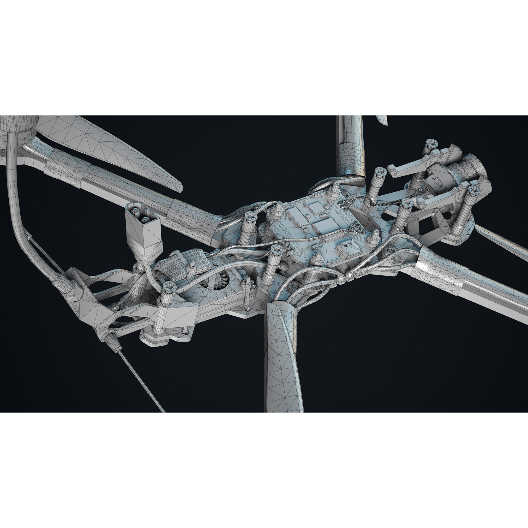 FPV Drone - Low-Poly Game-Ready 3D Model - View 13