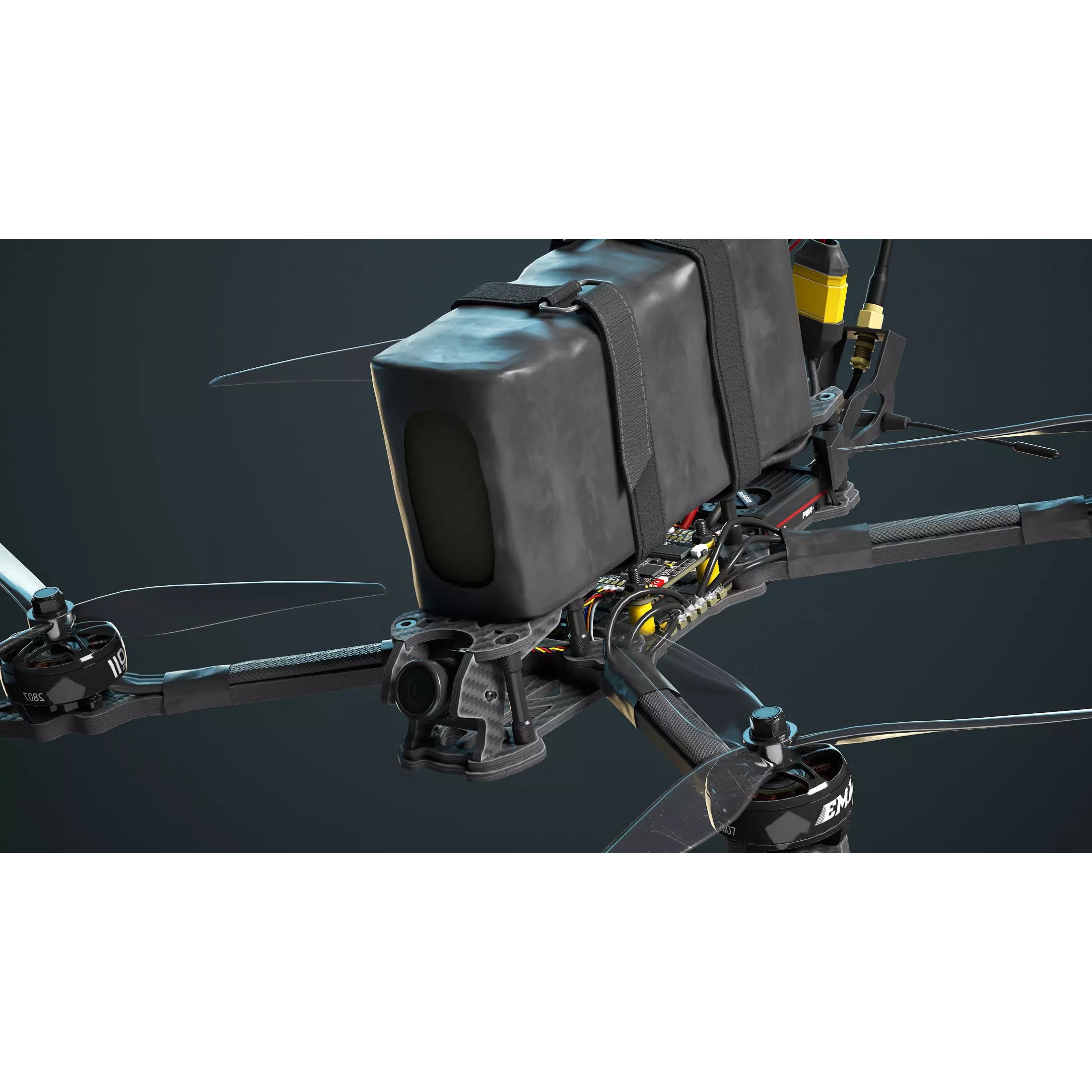FPV Drone - Low-Poly Game-Ready 3D Model - View 2