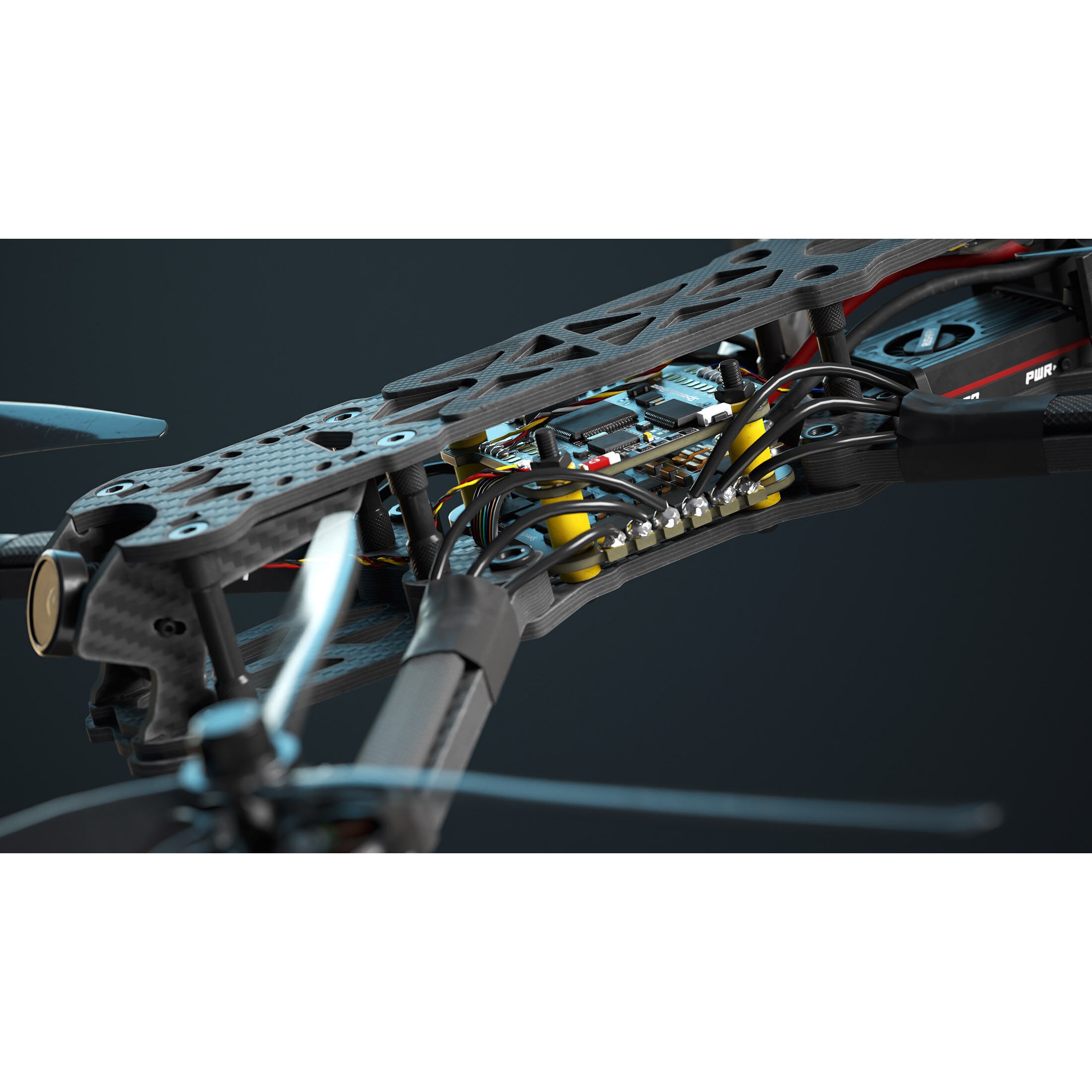 FPV Drone - Low-Poly Game-Ready 3D Model - View 8