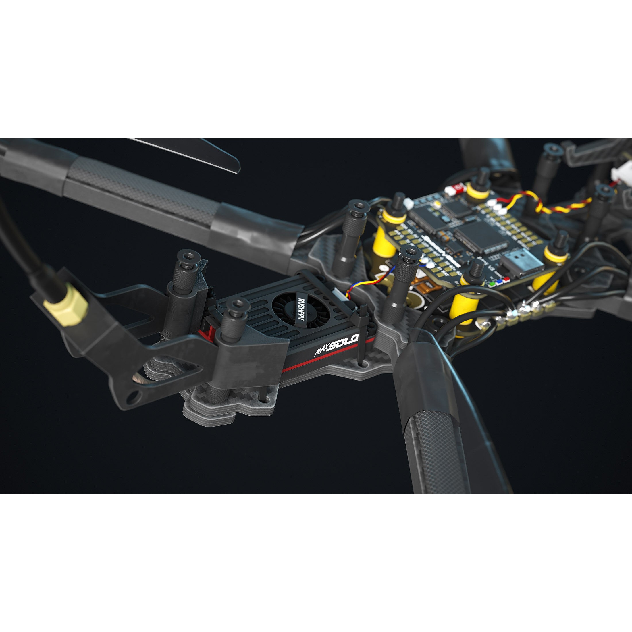 FPV Drone - Low-Poly Game-Ready 3D Model - View 9