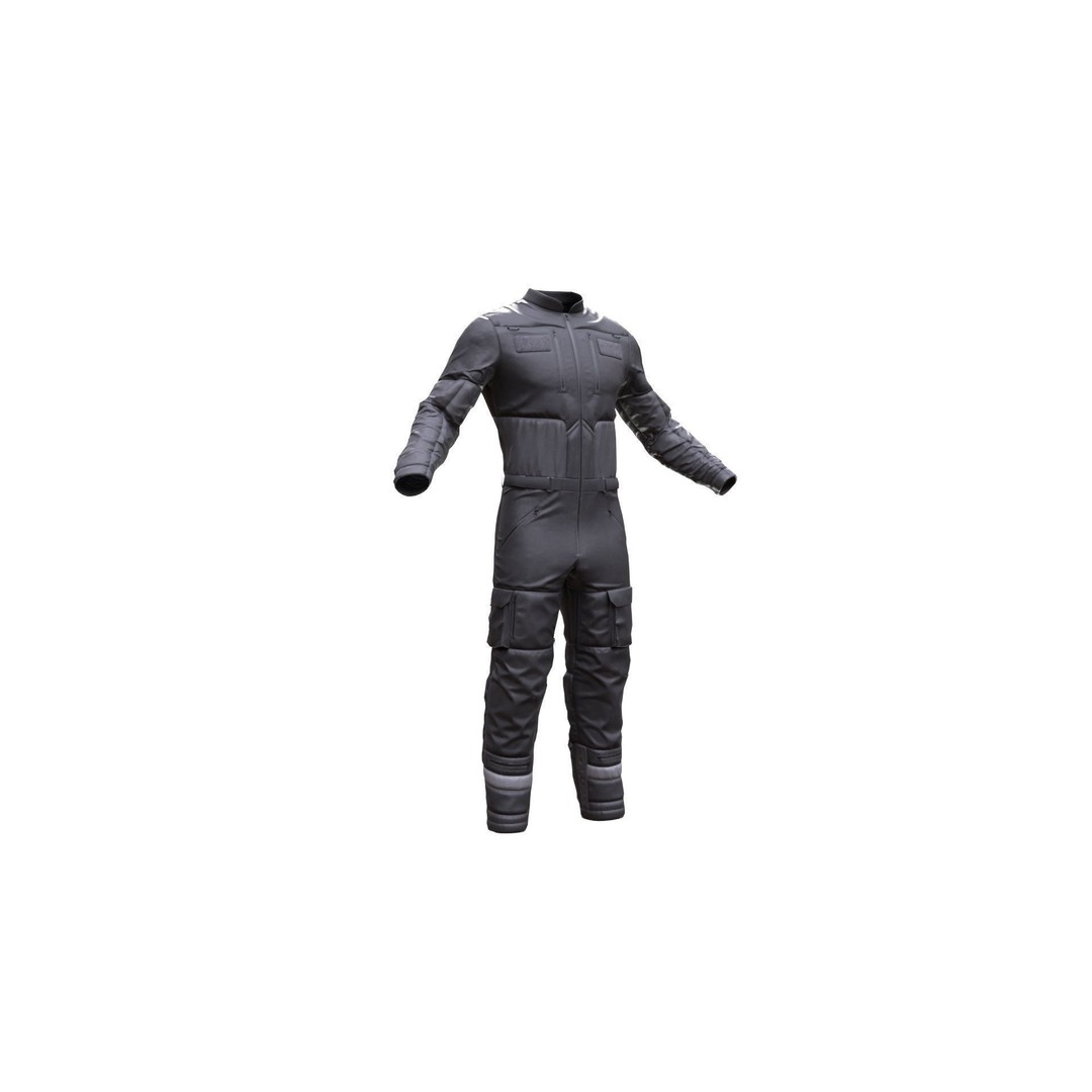 Skydiving Suit 3D Model – Rigged Low-Poly Outfit for Unreal Engine - View 4