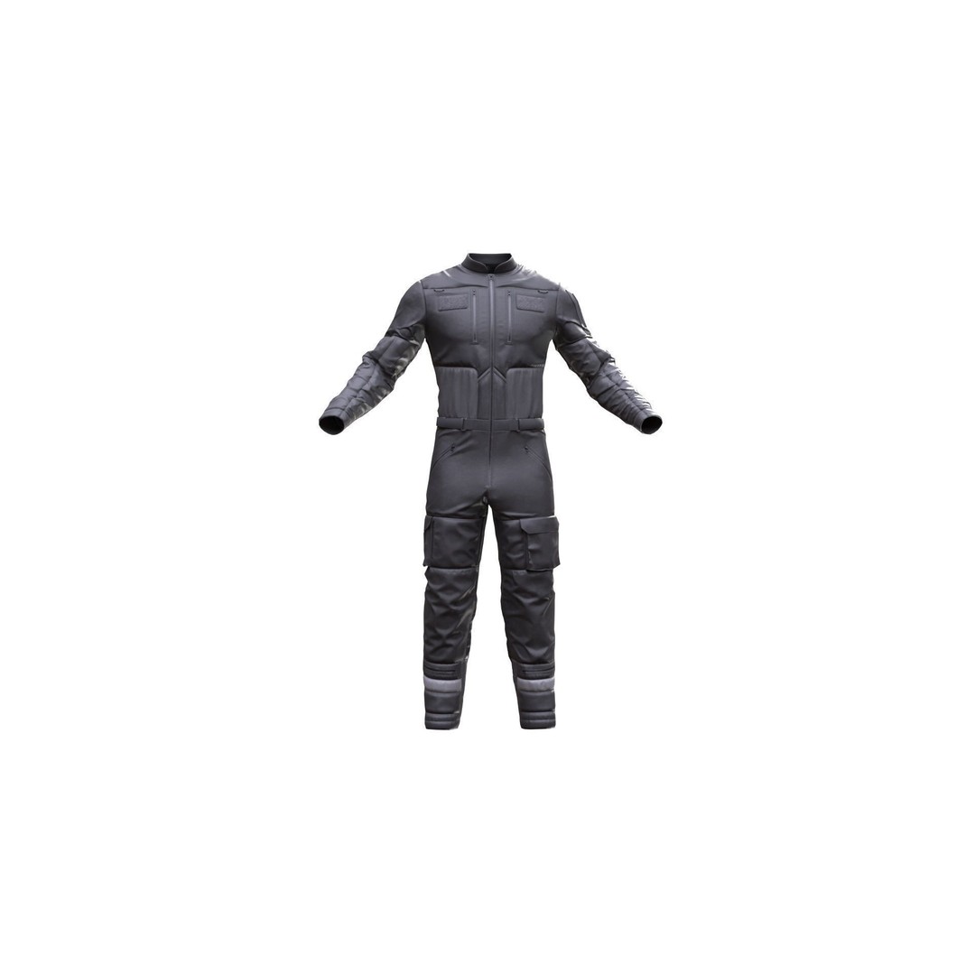 Skydiving Suit 3D Model – Rigged Low-Poly Outfit for Unreal Engine - View 6