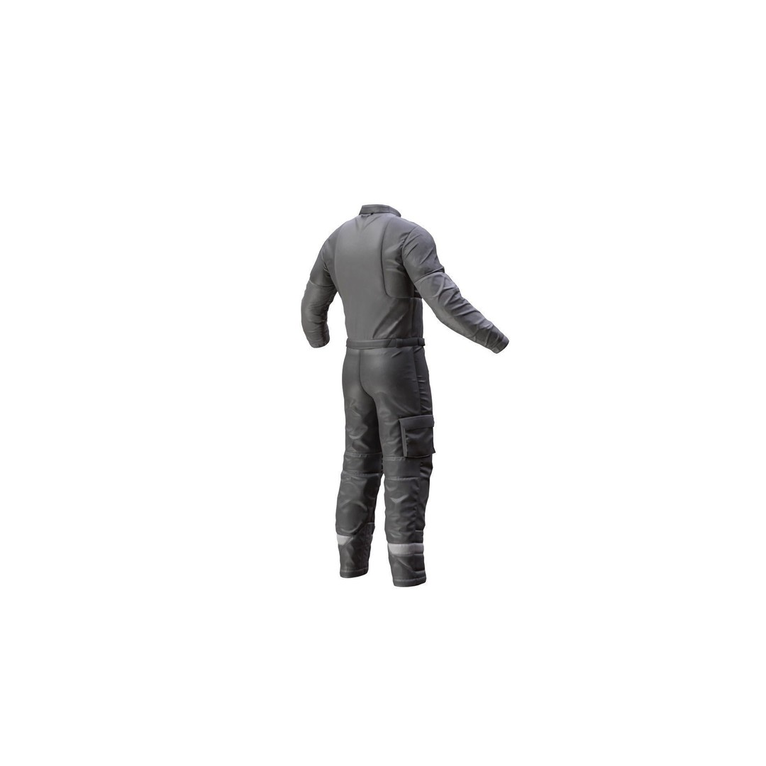 Skydiving Suit 3D Model – Rigged Low-Poly Outfit for Unreal Engine - View 9