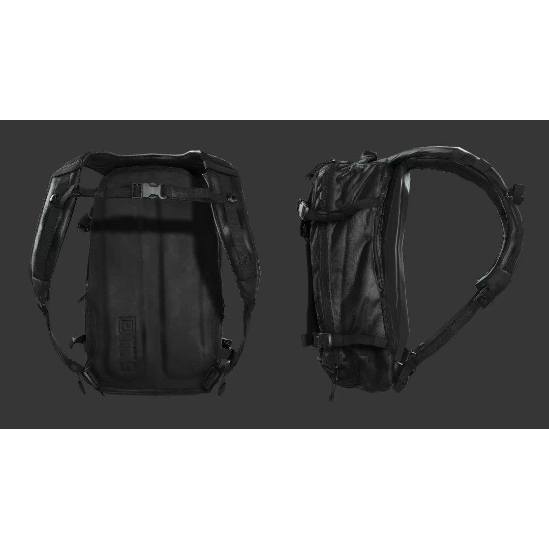Tactical Backpack 3D Model – Low Poly Game-Ready Asset, FBX - View 7