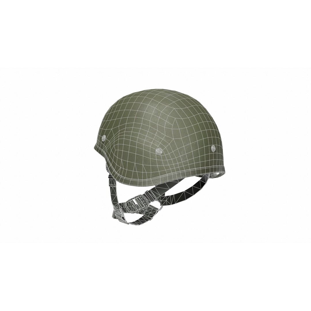 6B47 Ratnik Helmet 3D Model – Low-Poly Modular Design, FBX