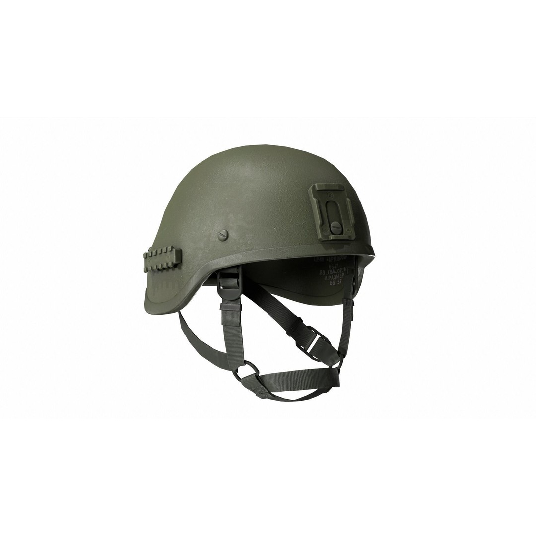 6B47 Ratnik Helmet 3D Model – Low-Poly Modular Design, FBX - View 10
