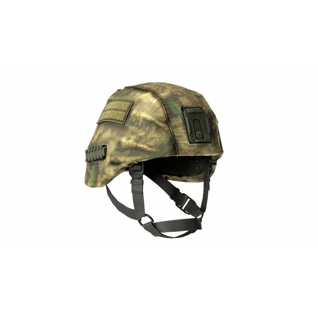6B47 Ratnik Helmet 3D Model – Low-Poly Modular Design, FBX - View 11