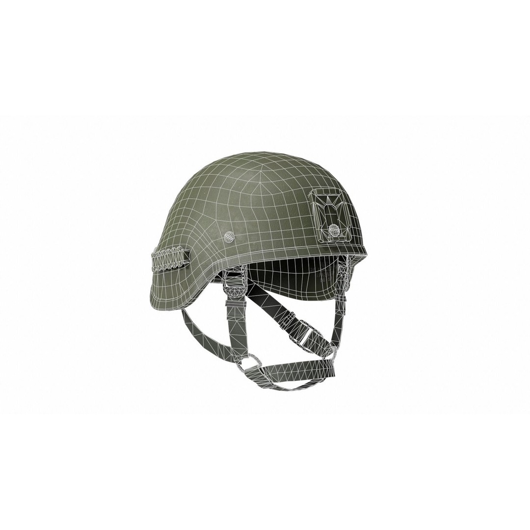 6B47 Ratnik Helmet 3D Model – Low-Poly Modular Design, FBX - View 16