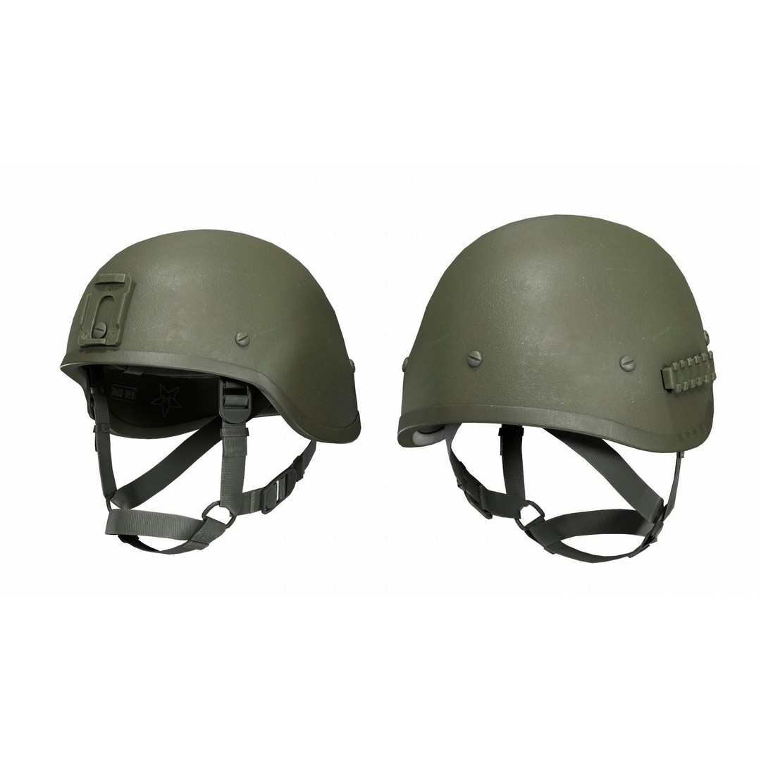 6B47 Ratnik Helmet 3D Model – Low-Poly Modular Design, FBX - View 5