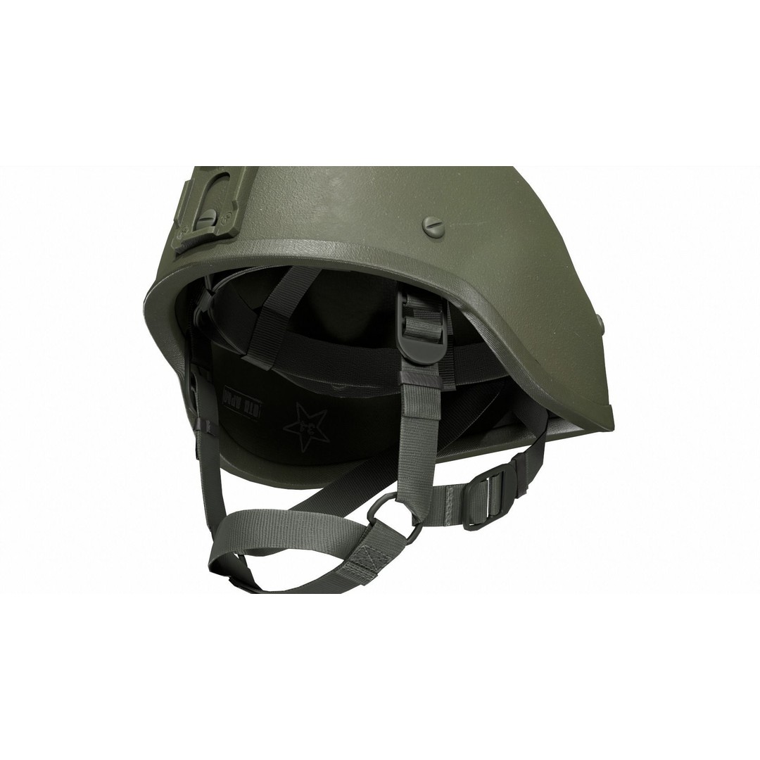 6B47 Ratnik Helmet 3D Model – Low-Poly Modular Design, FBX - View 6