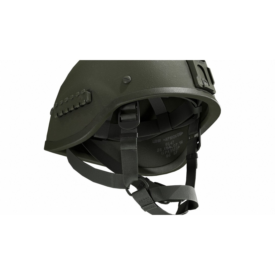 6B47 Ratnik Helmet 3D Model – Low-Poly Modular Design, FBX - View 7
