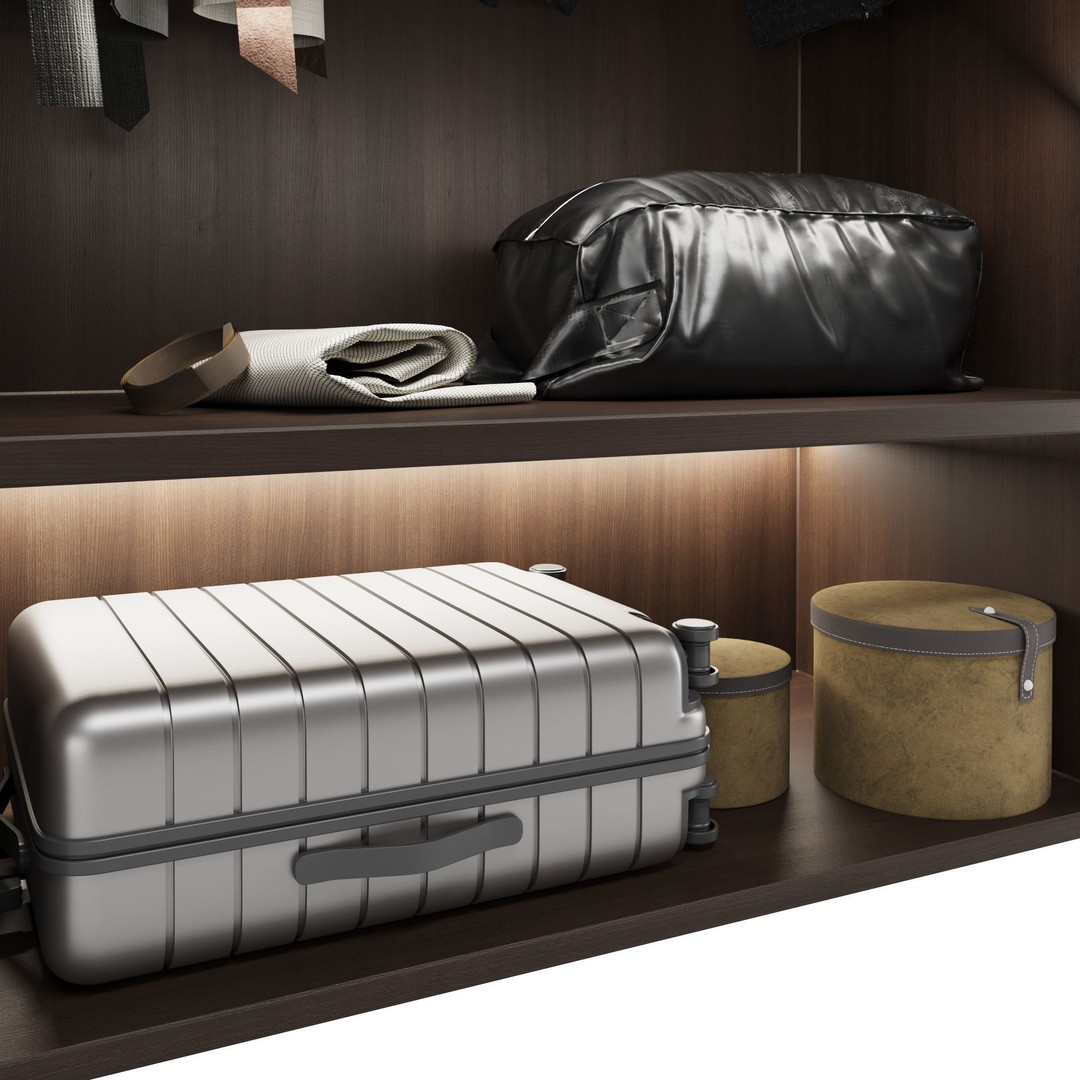 Wardrobe 3D Model – High Poly Bedroom Furniture, FBX, OBJ - View 6